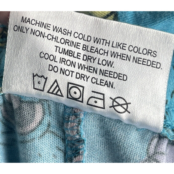 Sesame Street Pants Mens Small Blue Pull On Drawstring Sleep Lounge Big Bird - Picture 4 of 9